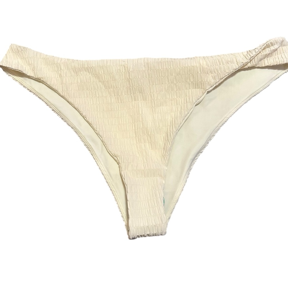 NWT Tularosa• Cream twist bikini bottoms size xl Extra Large